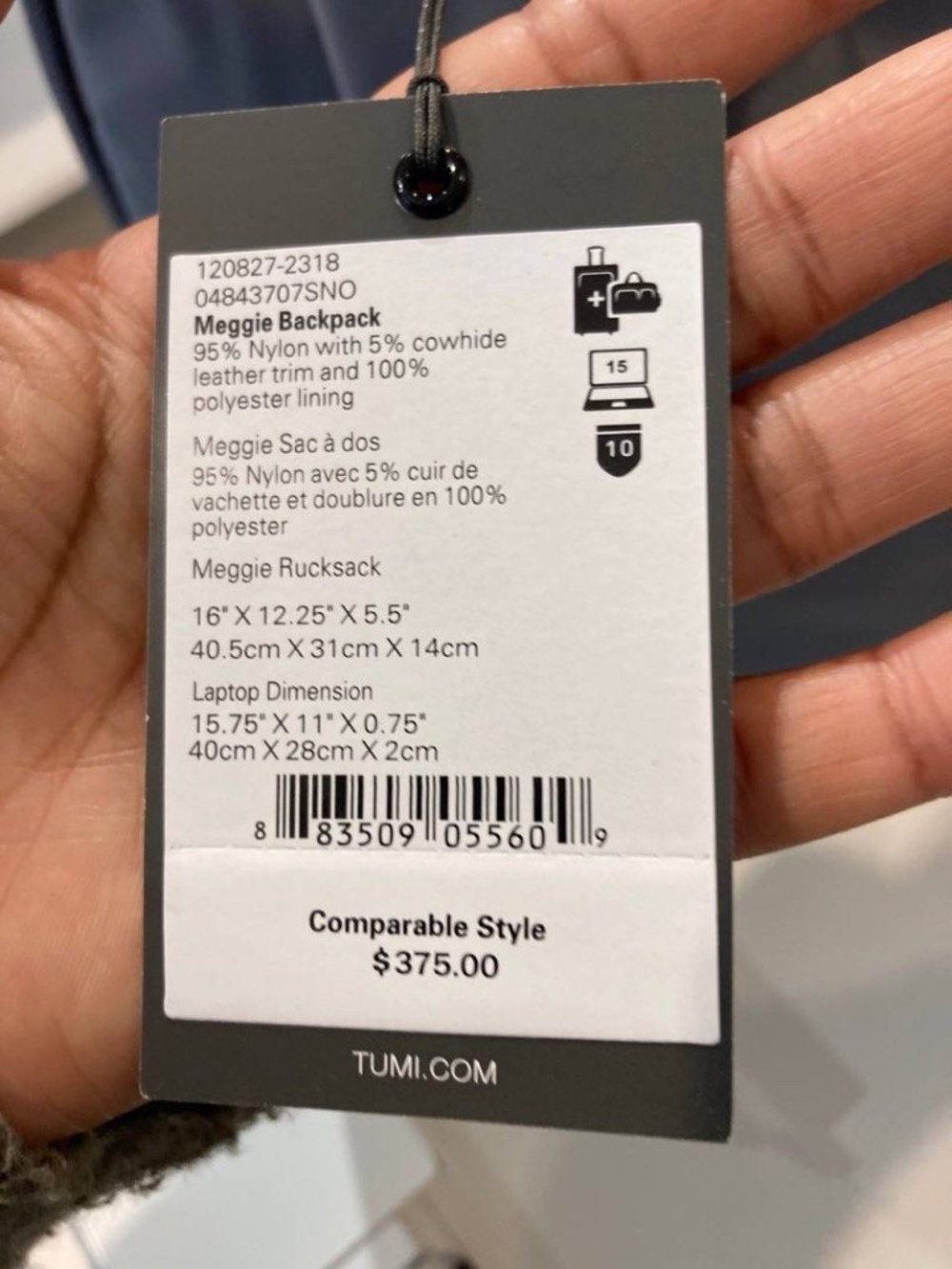 Tumi Meggie Backpack w/ Bonus - Picture 2 of 8